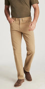 34 Heritage 5-Pockets Charisma Relaxed Straight Pants in Beige Honeycomb