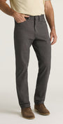 34 Heritage 5-Pockets Charisma Relaxed Straight Pants in Grey Herringbone
