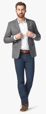 34 Heritage 5-Pockets Charisma Relaxed Straight Pants In Insignia Blue Diagonal