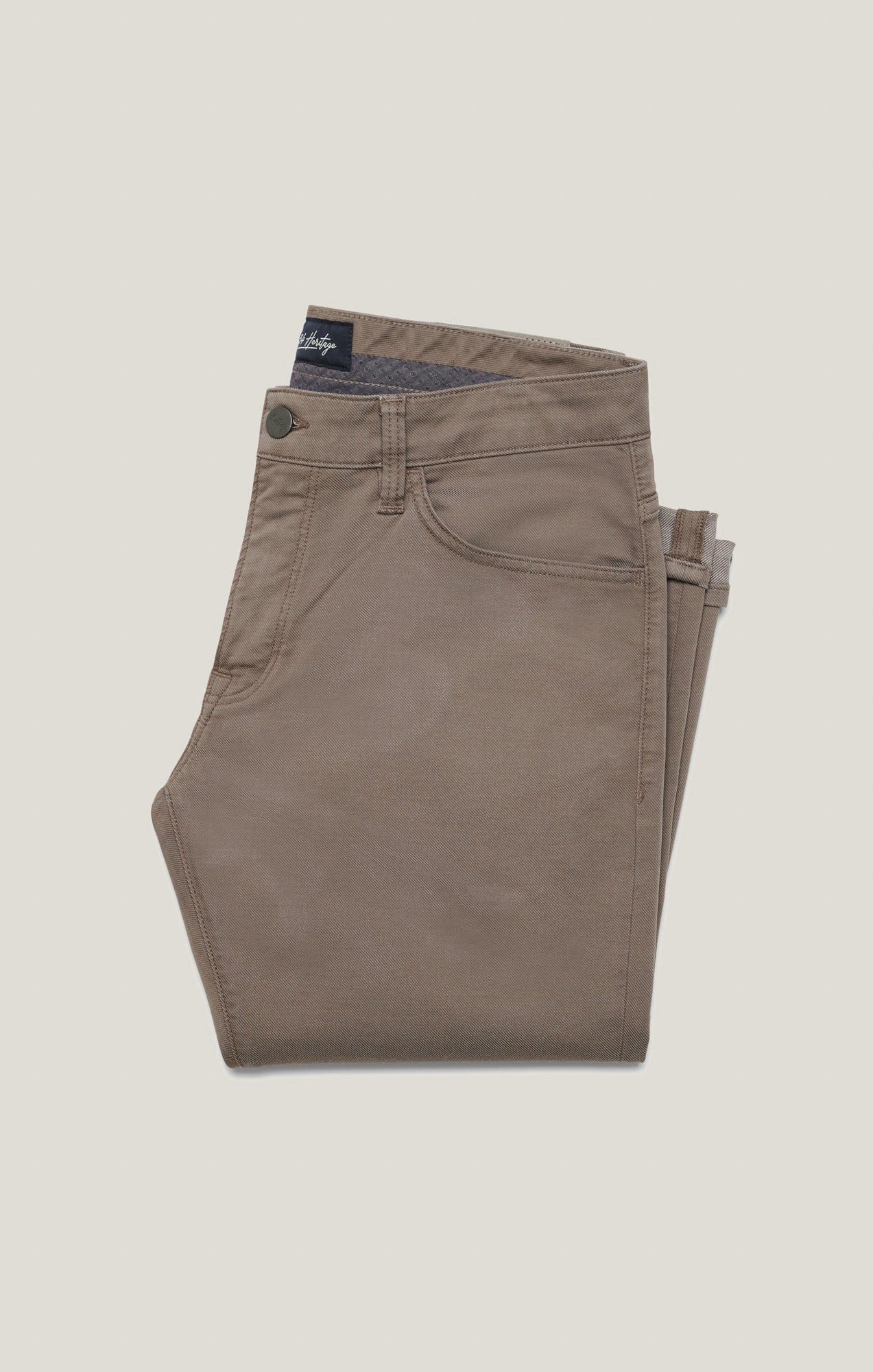 34 Heritage 5-Pockets Charisma Relaxed Straight Pants in Taupe Coolmax