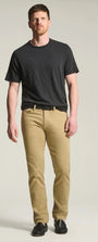 34 Heritage 5-Pockets Courage Straight Leg Pants in Beige Honeycomb