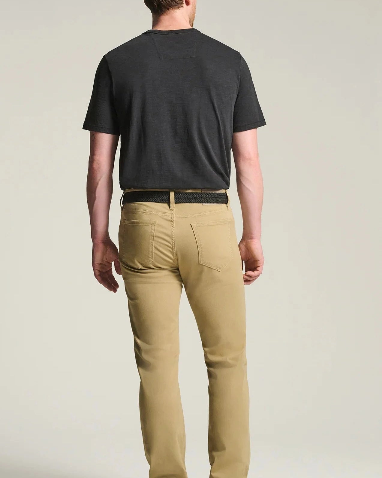 34 Heritage 5-Pockets Courage Straight Leg Pants in Beige Honeycomb
