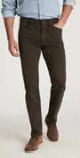 34 Heritage 5-Pockets Courage Straight Leg Pants in Brown Diagonal