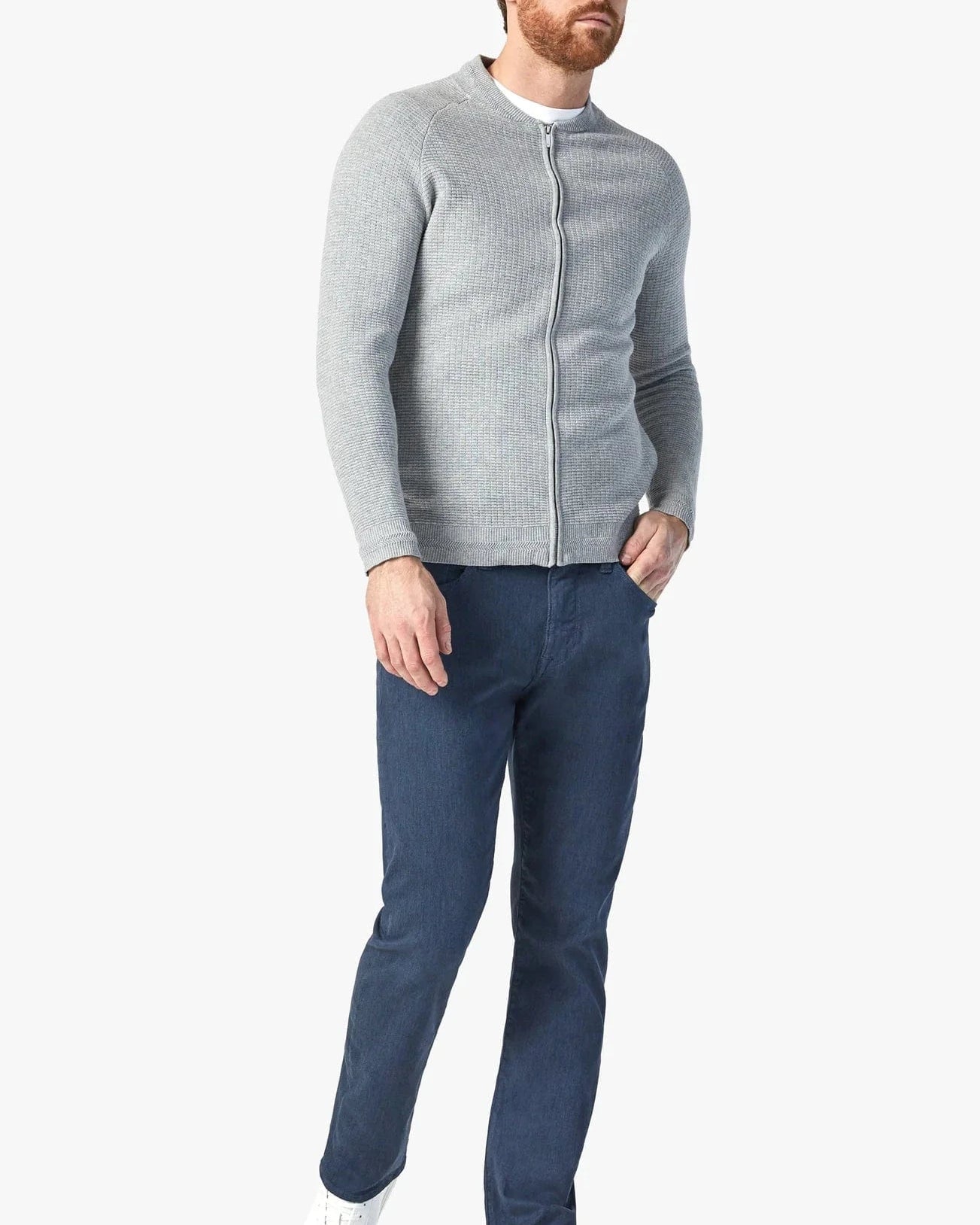 34 Heritage 5-Pockets Courage Straight Leg Pants In Insignia Blue Diagonal