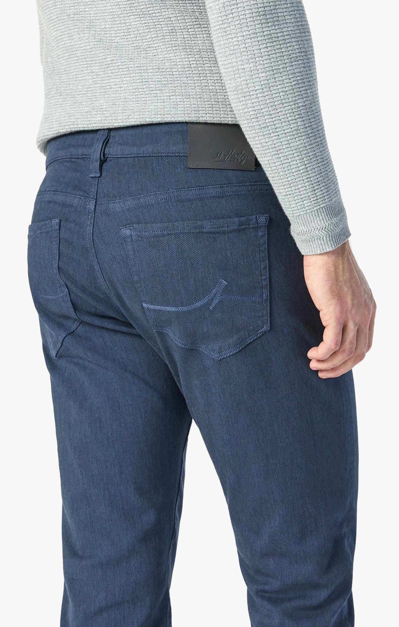 34 Heritage 5-Pockets Courage Straight Leg Pants In Insignia Blue Diagonal