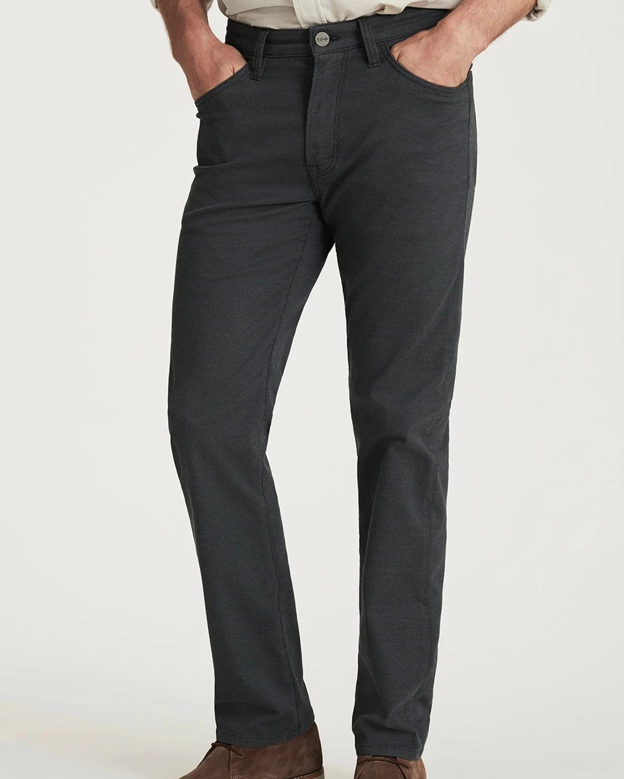 34 Heritage 5-Pockets Courage Straight Leg Pants in Iron Coolmax