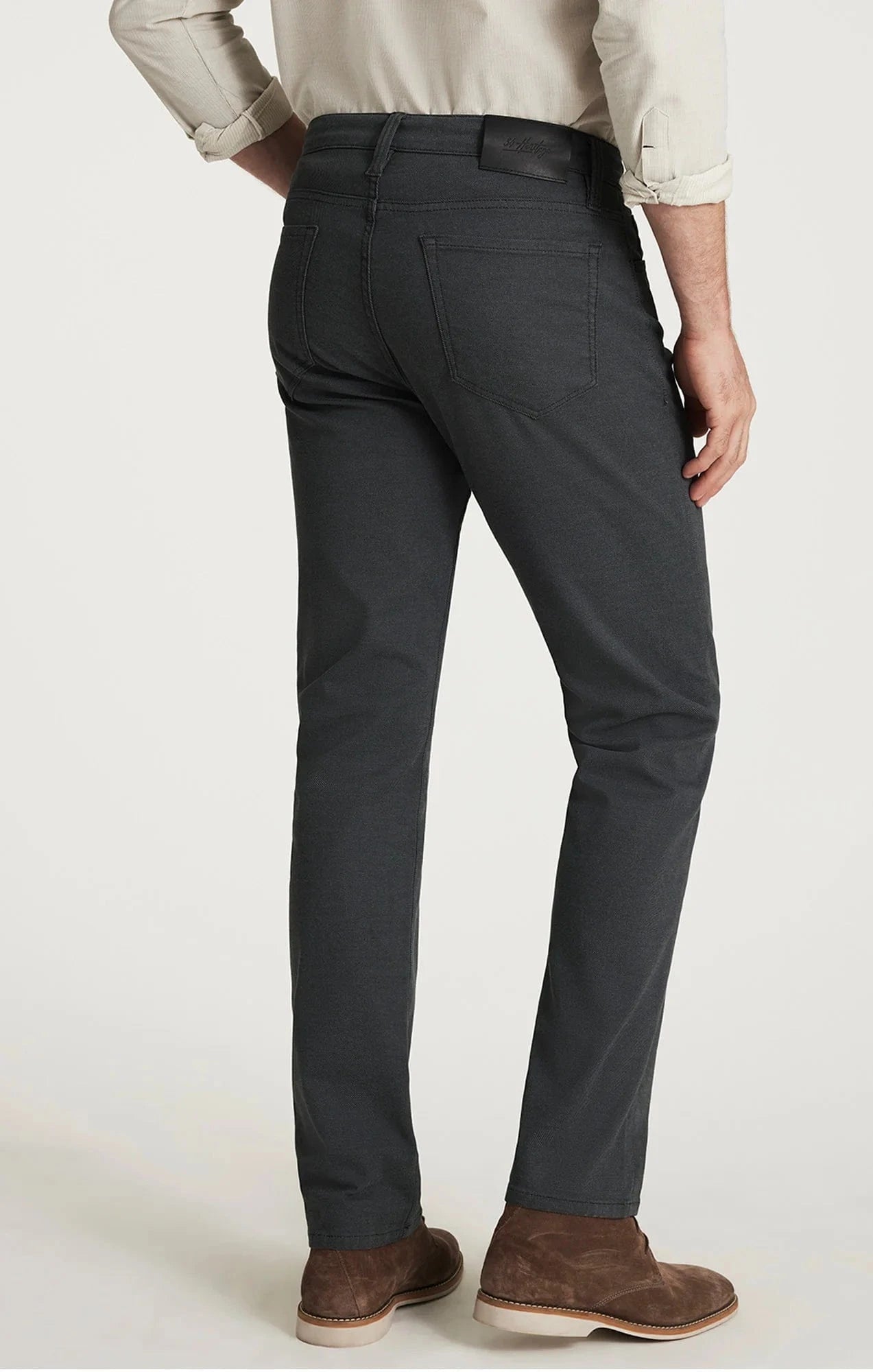 34 Heritage 5-Pockets Courage Straight Leg Pants in Iron Coolmax