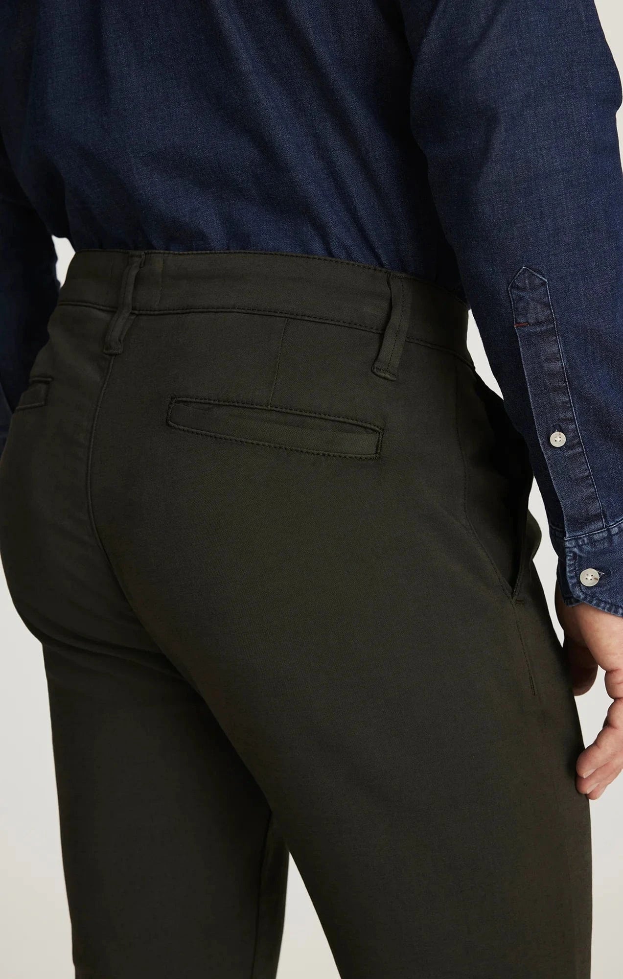 34 Heritage Chinos Verona Slim Leg Chinos in Dark Olive High Flyer