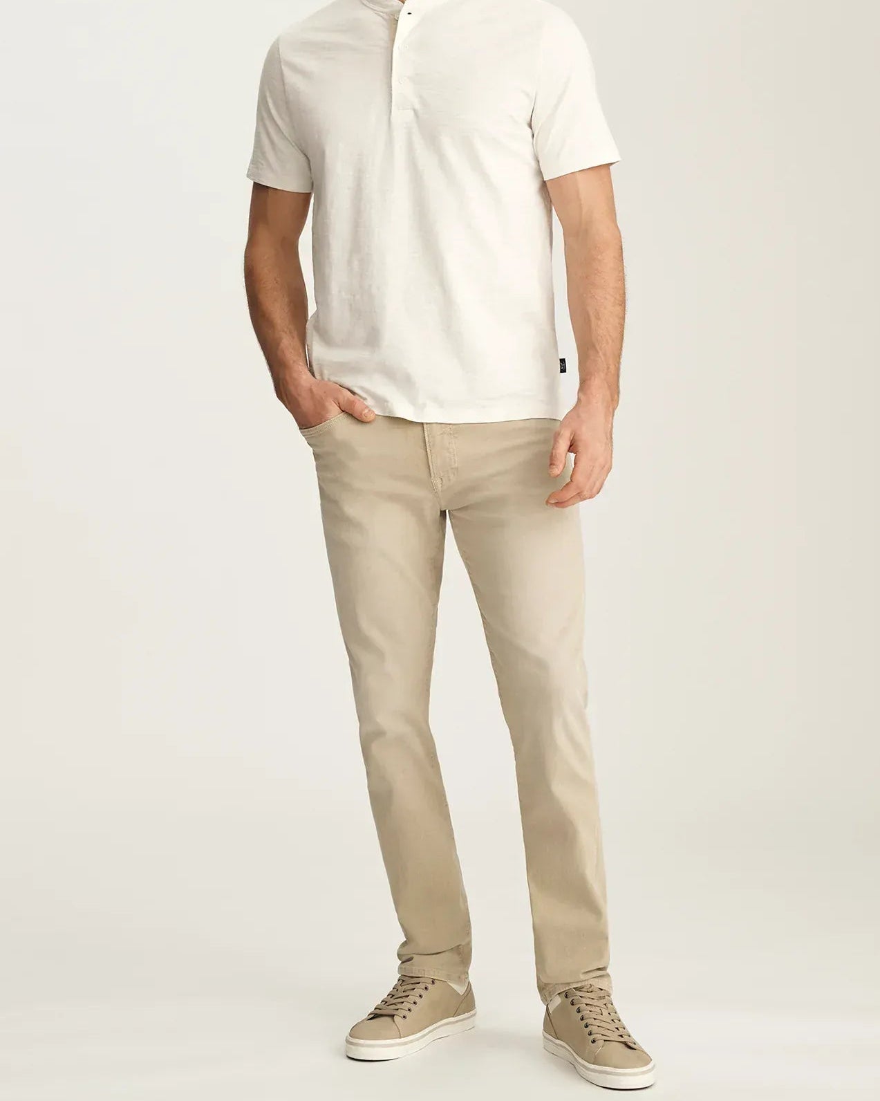 34 Heritage Courage Straight Leg Jeans In Sand Colored Urban – M 