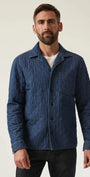 34 Heritage Sport Shirts INDIGO / S Denim Quilted Overshirt