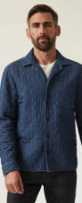 34 Heritage Sport Shirts INDIGO / S Denim Quilted Overshirt