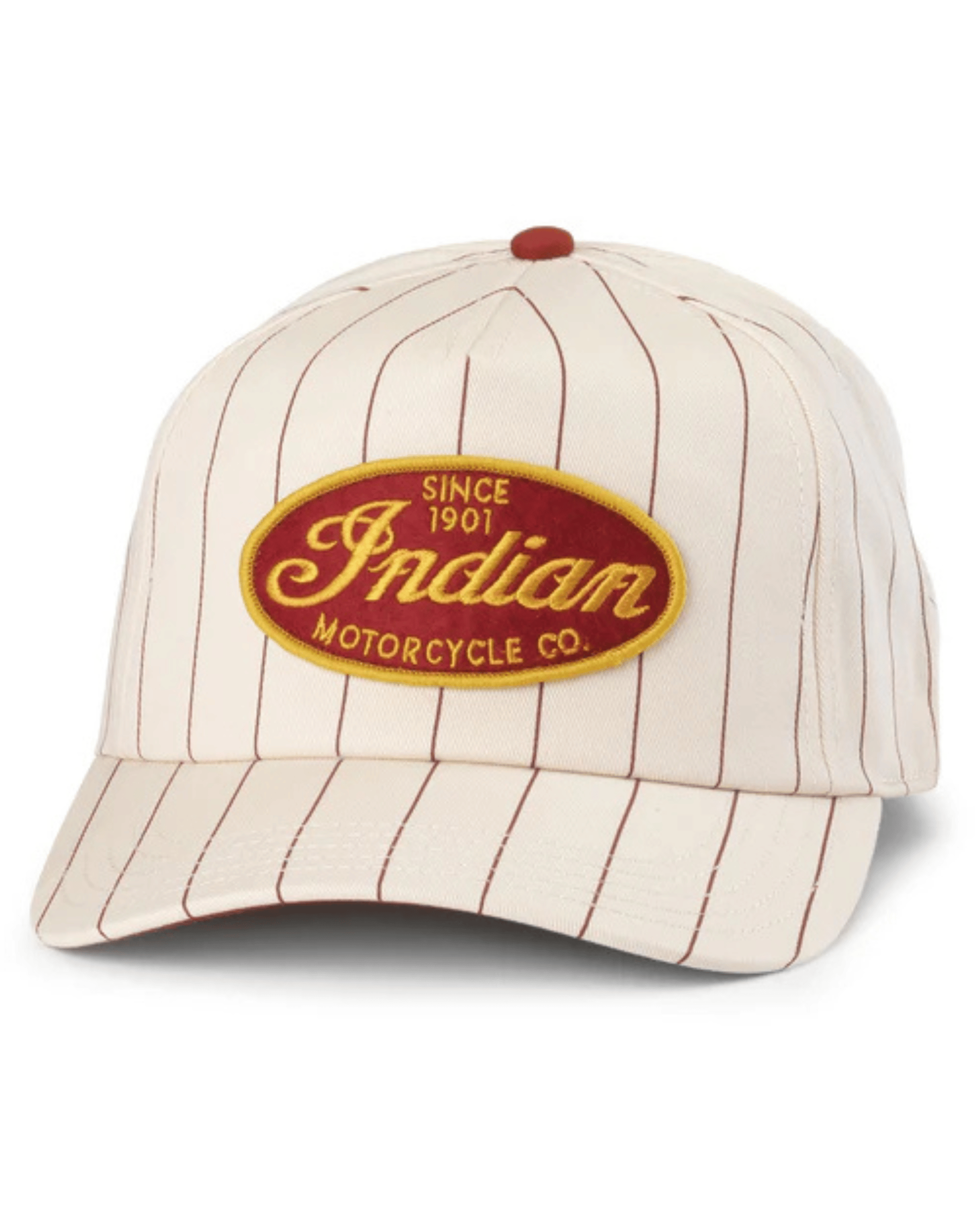 American Needle Indian Motorcycle Roscoe Pinstripe Hat – M 