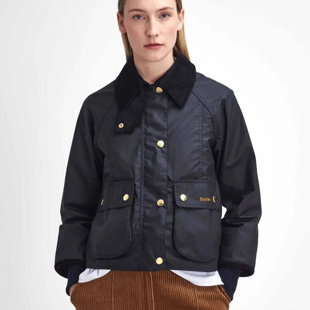 Barbour Black/Classic / 2 Cropped Beadnell Waxed Jacket