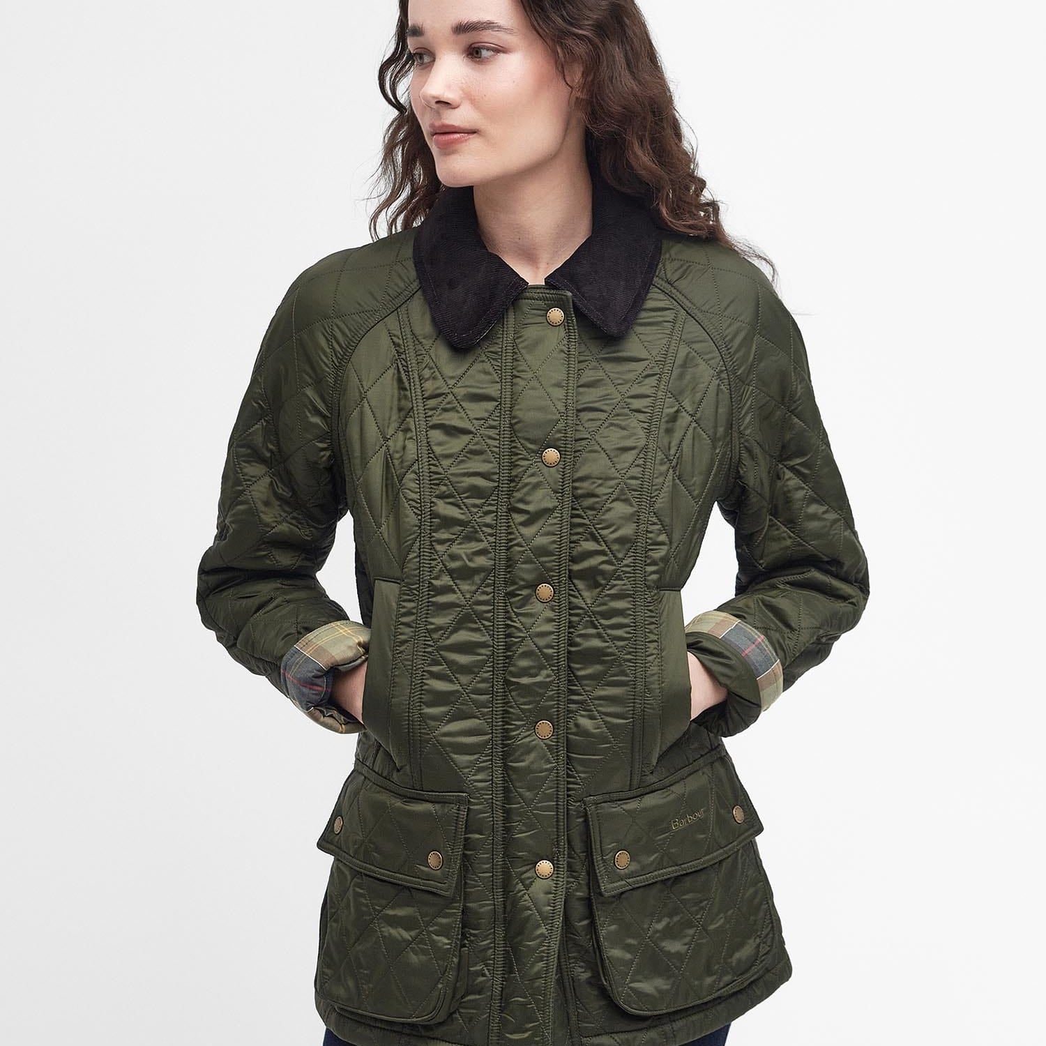 Barbour Jackets 2 / OLIVE Beadnell Polarquilt Jacket