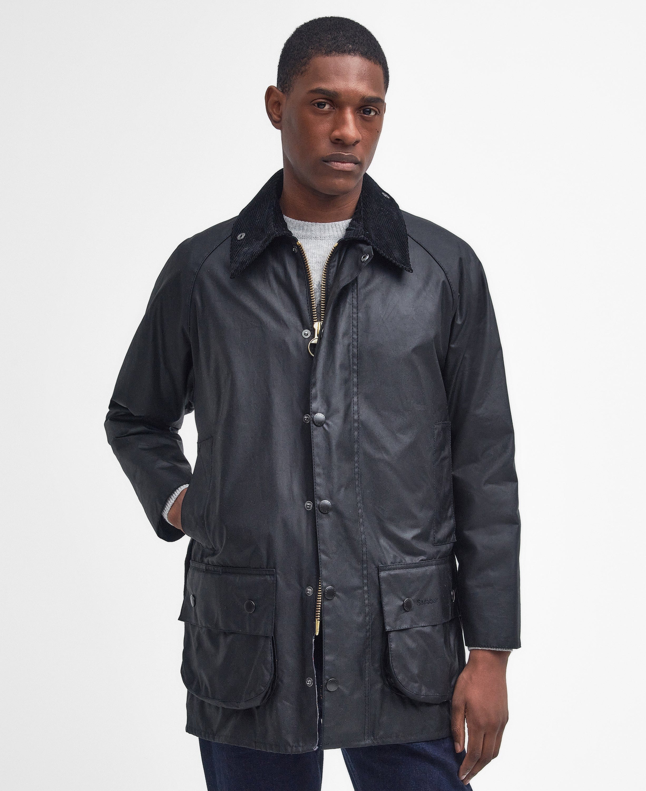 バブアー Barbour Beaufort SL 32 ブラック Barbour Beaufort Waxed Jacket in Black – M. Dumas and Sons