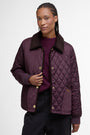 Barbour Jackets BLACK CHERRY/DARK BROWN//MUTED TARTAN / 4 Marla Quilted Jacket