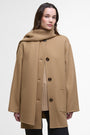 Barbour Jackets CAMEL / 4 Clementine Wool Scarf Coat