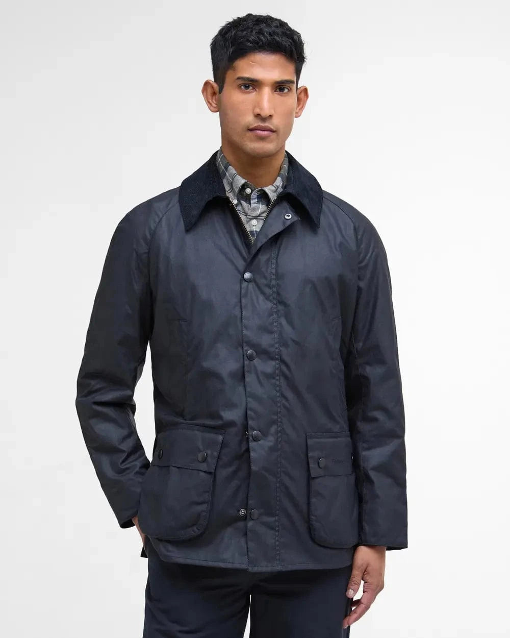 Barbour ASHBY WAX JACKETM M ネイビー Barbour Ashby Waxed Jacket in Classic Navy - M. Dumas and Sons