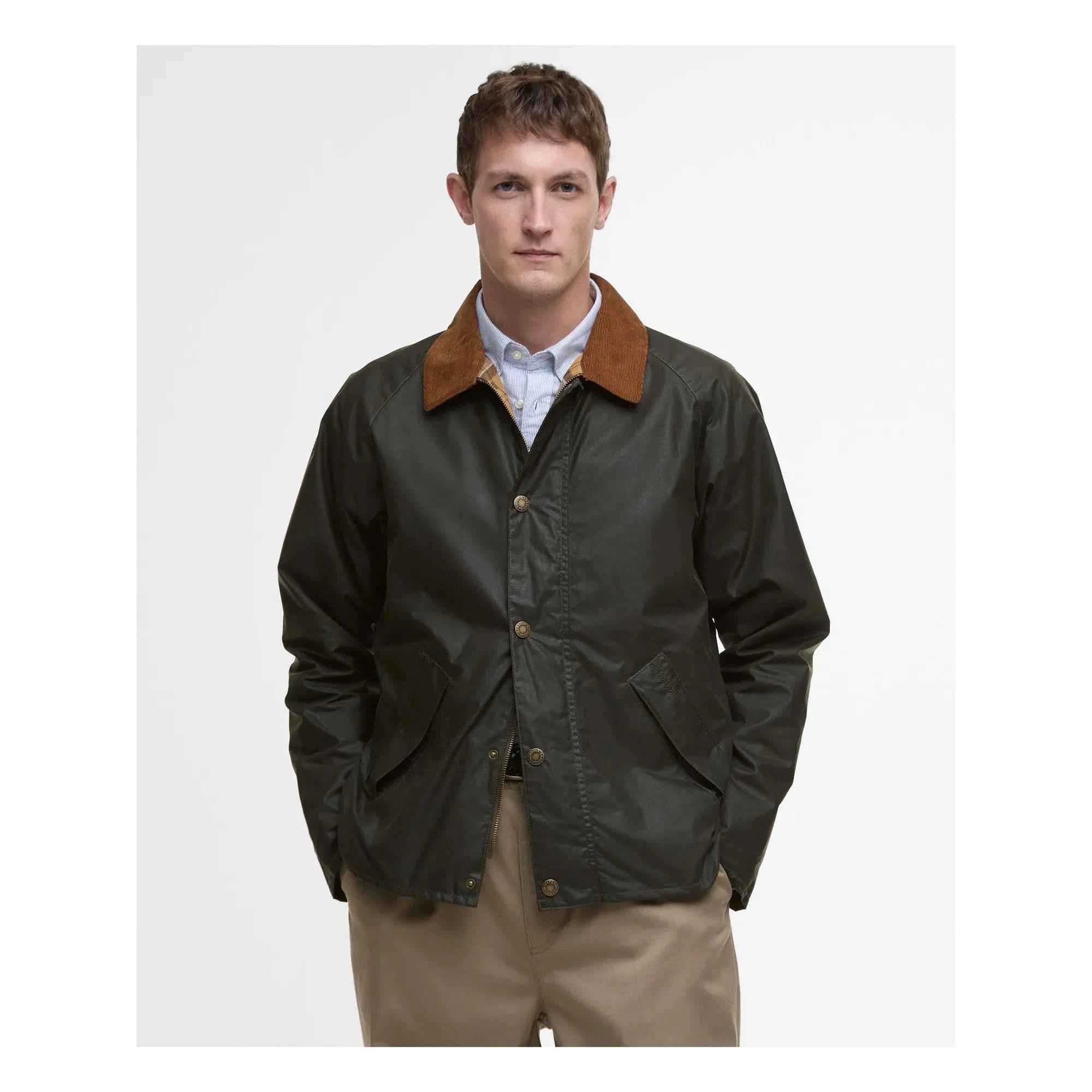 Barbour Jackets OLIVE / S Tracker Wax Jacket