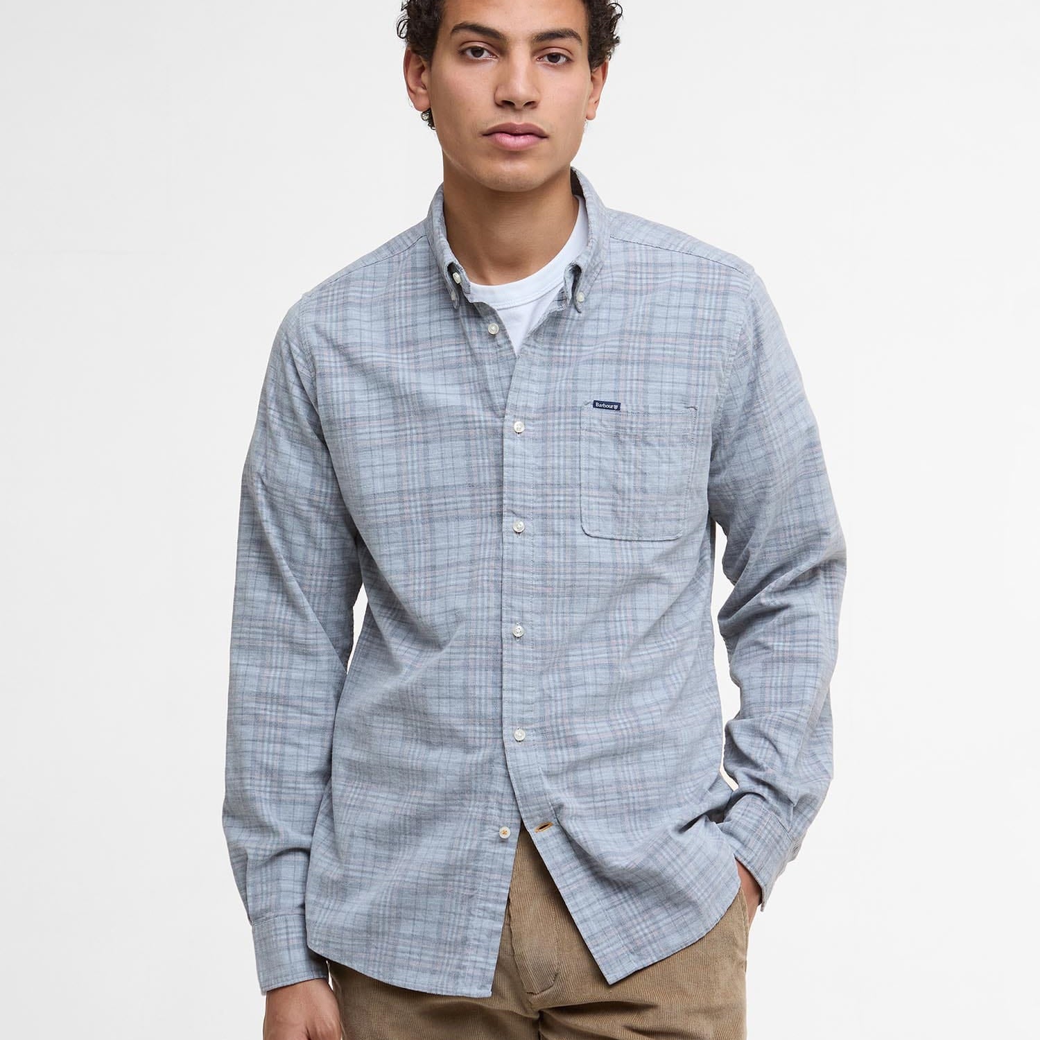 Barbour Sport Shirts LIGHT GREY MARL / S Southfield Tailored Long-Sleeved Shirt