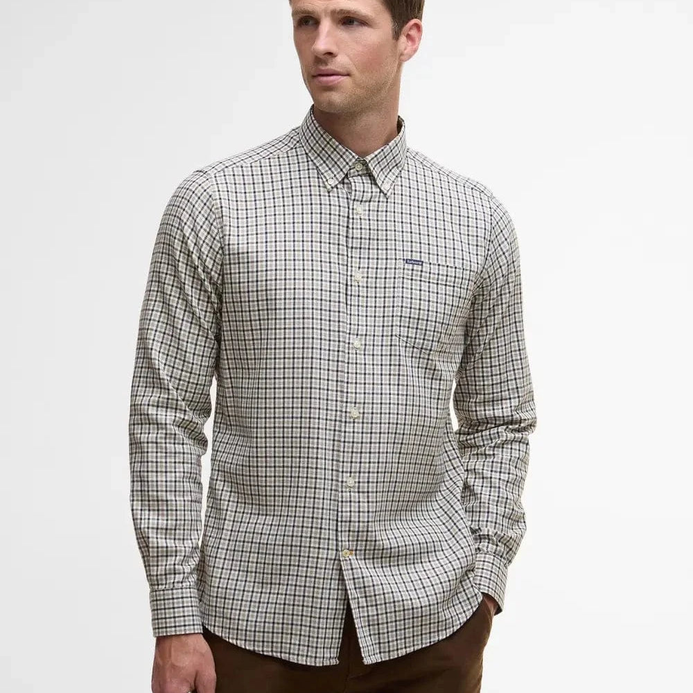 Barbour Sport Shirts washed stone / S Padshaw Tailored Long-Sleeved Shirt