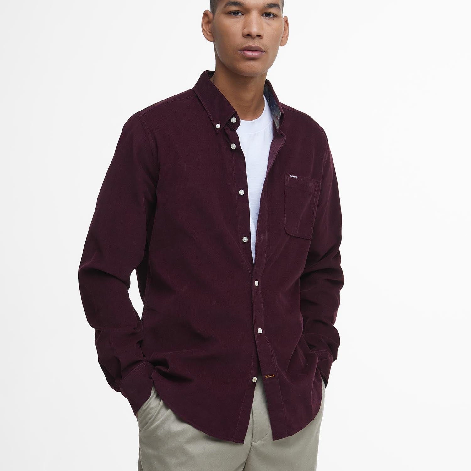 Barbour Sport Shirts WINTER RED / S Ramsey Tailored Long-Sleeved Shirt