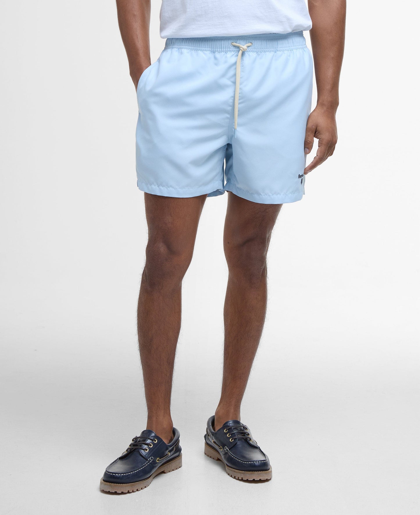 Barbour Swimwear Logo Swim Shorts 5"- Ocean Sky
