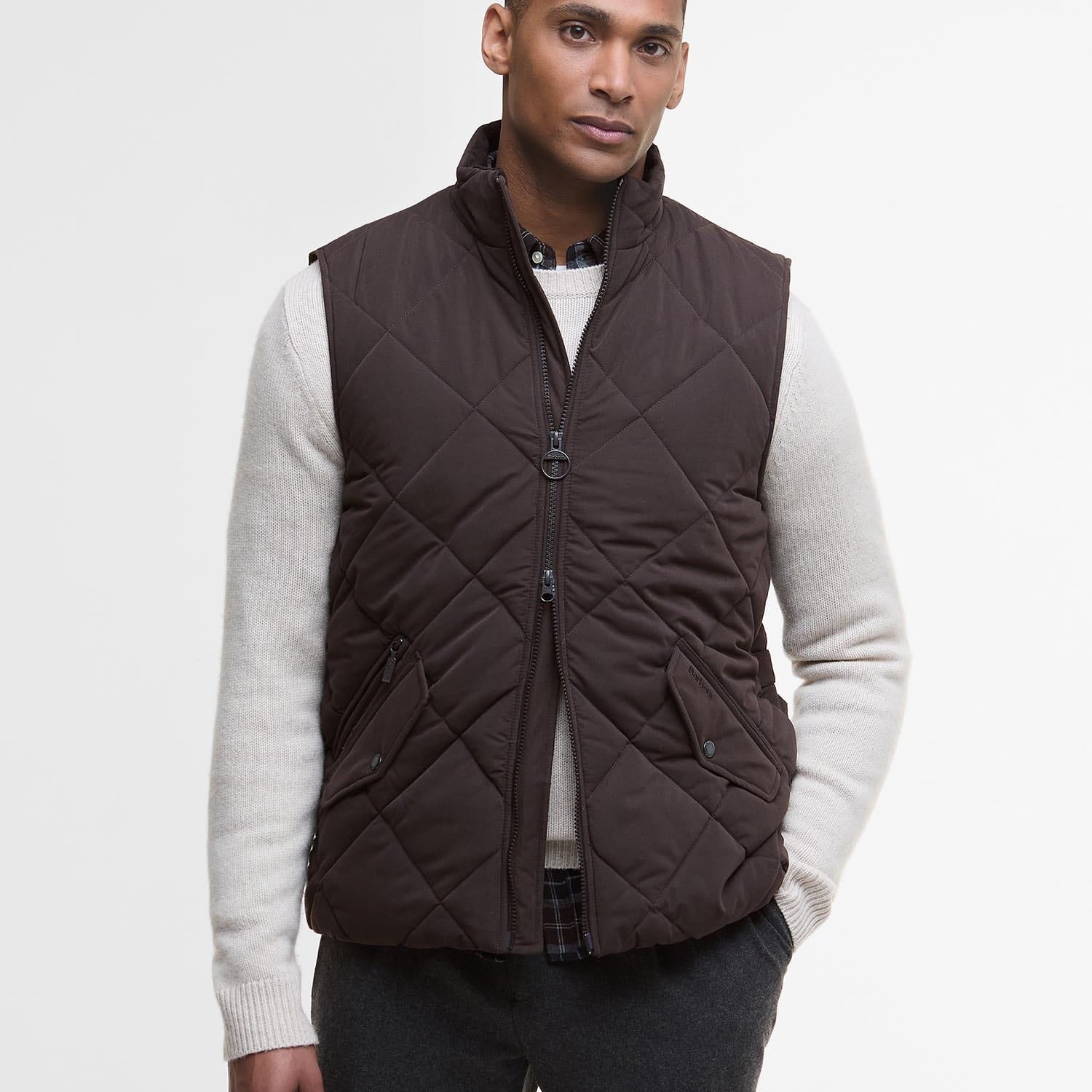 Barbour Vest BLACK OAK/MIDNIGHT OAK / S City Chelsea Gilet