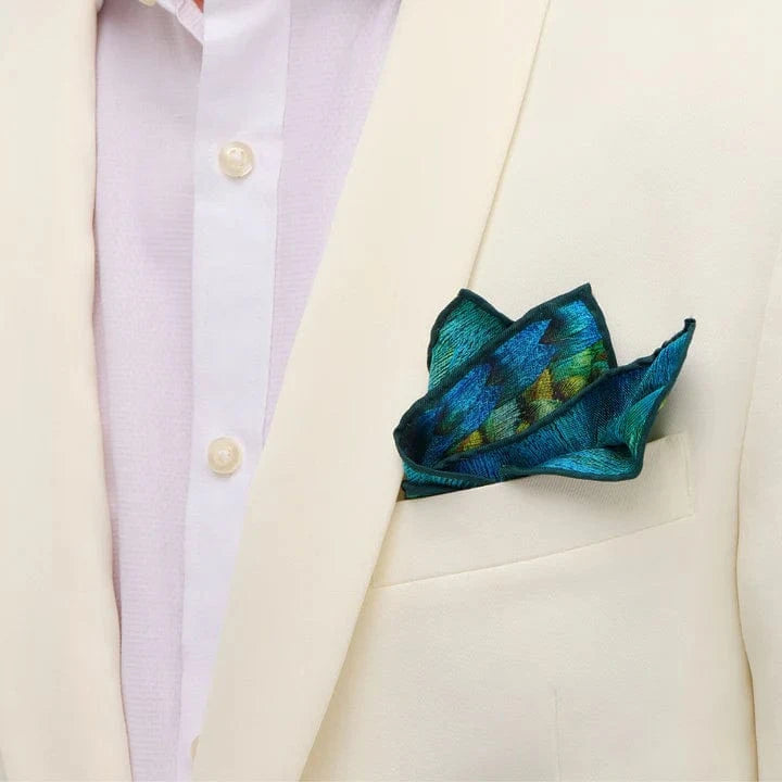 Brackish Formal Accessories Chippingham Silk Pocket Square
