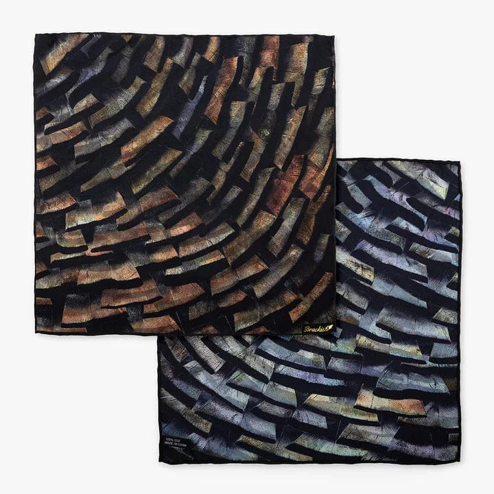 Brackish Formal Accessories Hermitage Silk Pocket Square