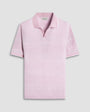 Bugatchi Polos Mixed Media Johnny Collar Polo Shirt - Dusty Pink