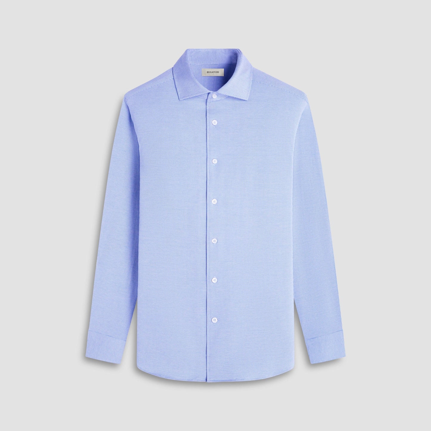 Bugatchi Sport Shirts Devon Hound's Tooth OoohCotton® Shirt - Classic Blue