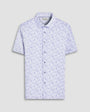 Bugatchi Sport Shirts Milo Feather OoohCotton® Short-Sleeve Shirt - Sand