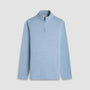 Bugatchi Sweaters Air Blue / M Houndstooth Performance Quarter Zip