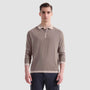 Bugatchi Sweaters Melange Quarter Zip Polo Sweater