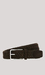 Canali Belt 510 Brown / 34 Braided Suede Belt