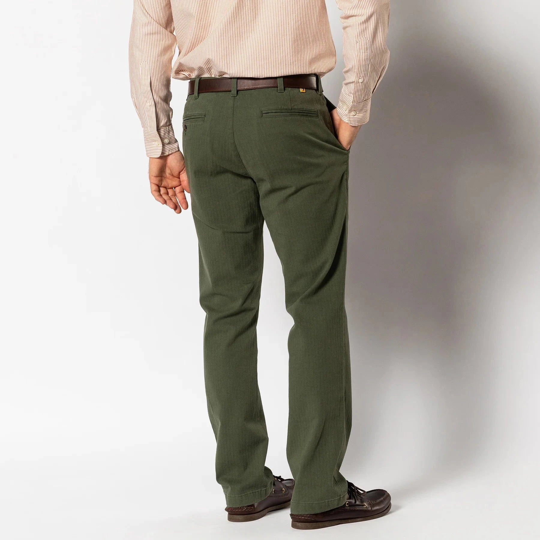 Duck Head Chinos Wool Herringbone Gold School Chino