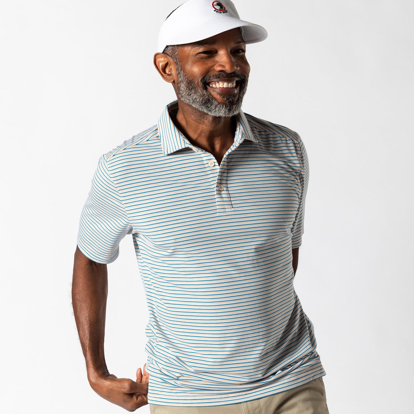 Duck Head Polos Summerford Performance Jersey Polo - Faded Peach