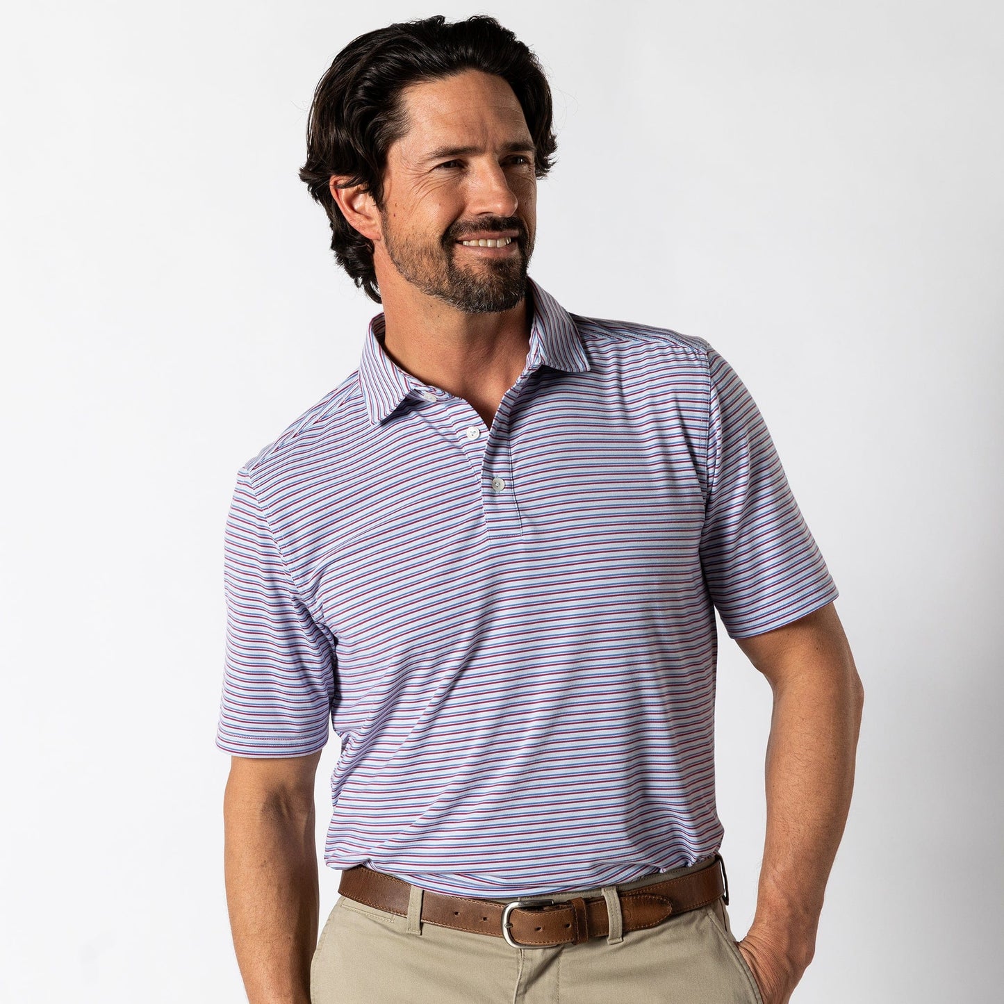 Duck Head Polos Summerford Performance Jersey Polo - Light Blue