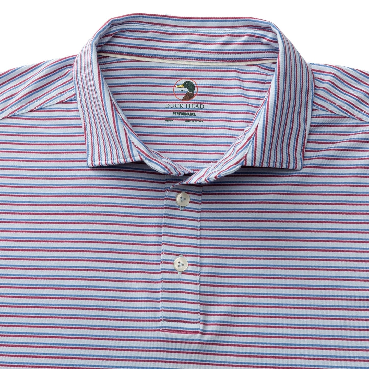 Duck Head Polos Summerford Performance Jersey Polo - Light Blue