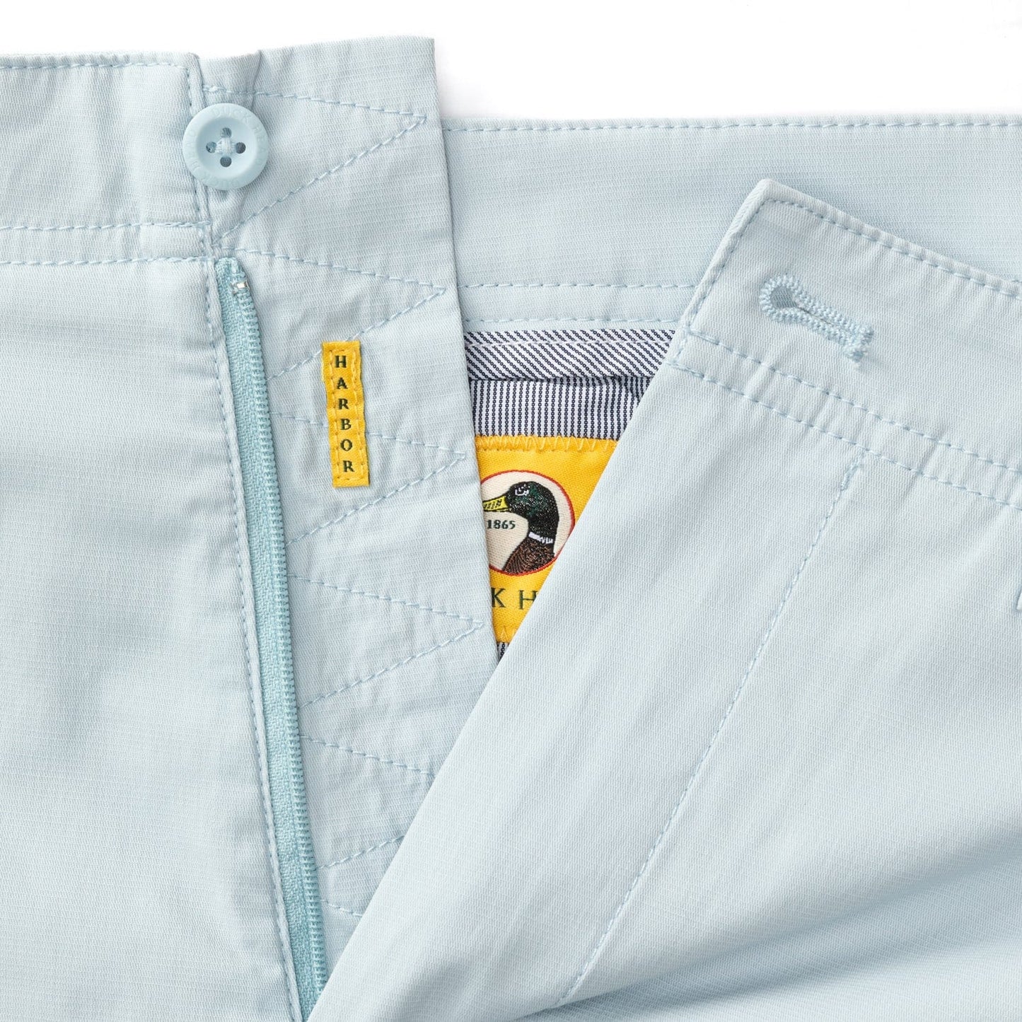 Duck Head Shorts 8" Harbor Performance Short - Light Blue