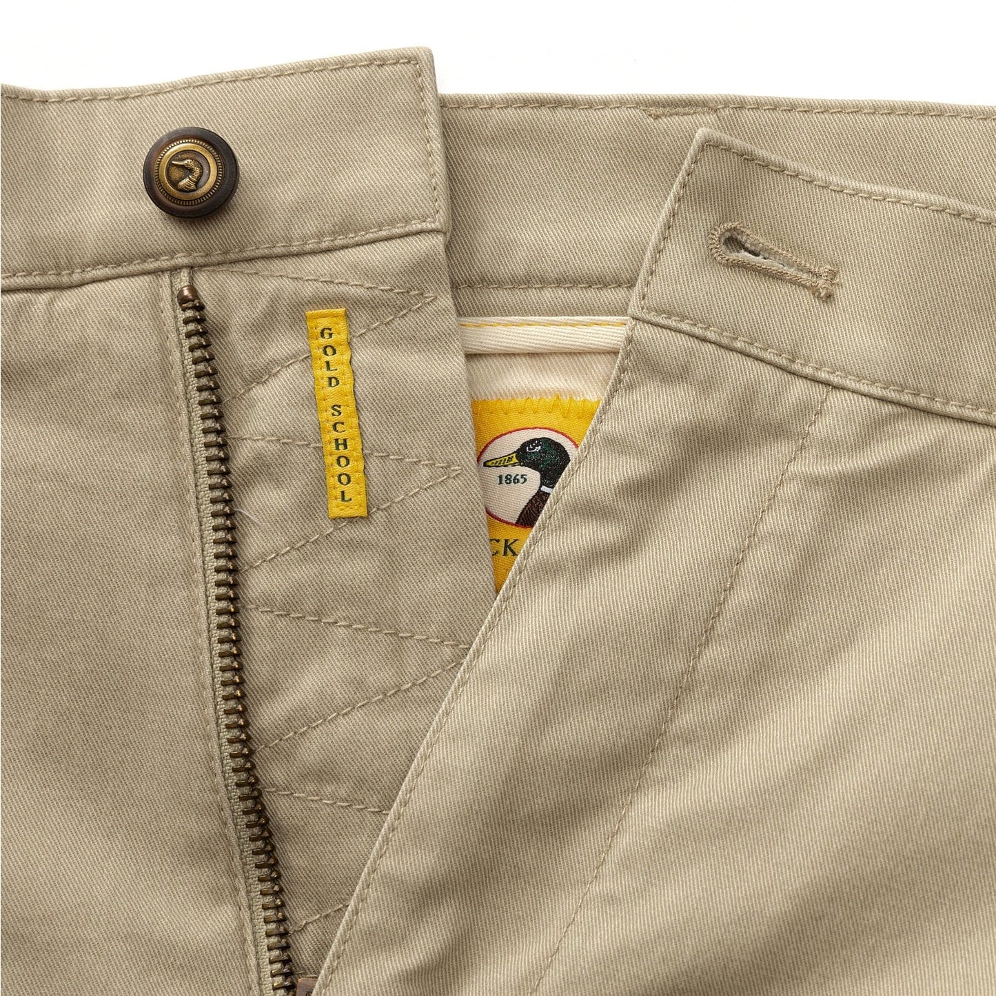 Duck Head Shorts 9" Gold School Chino Short- Khaki
