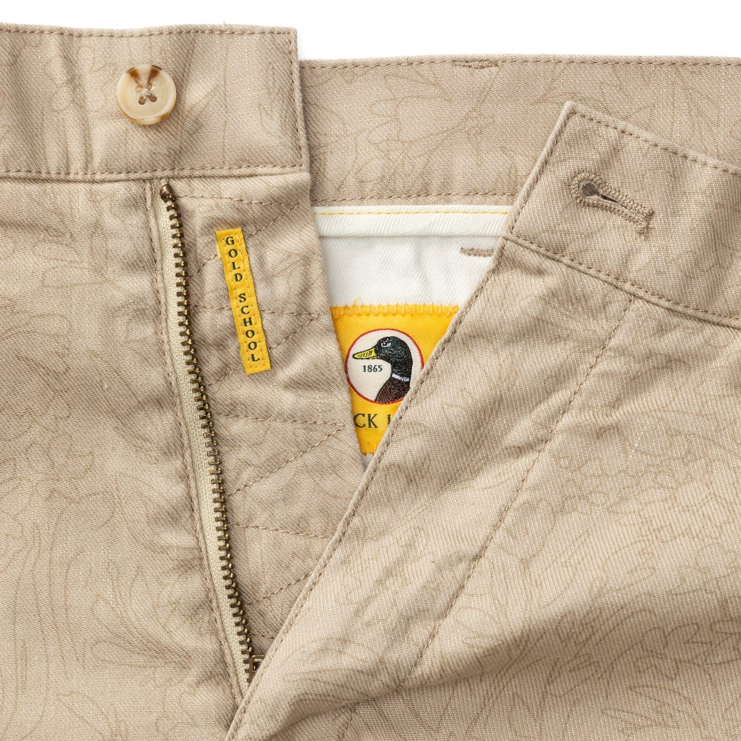Duck Head Shorts Linen Gold School Chino Short 7" - Tan