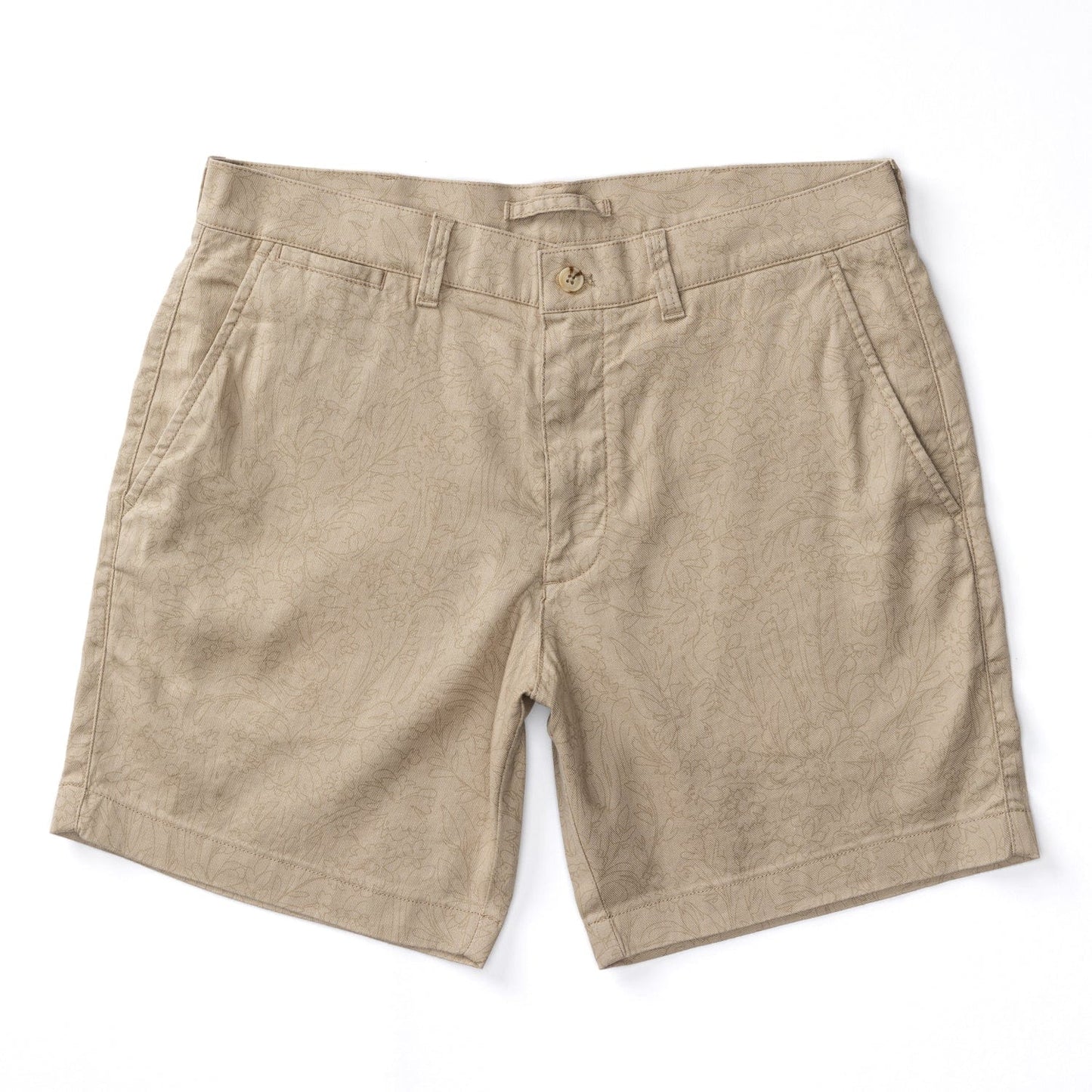 Duck Head Shorts Linen Gold School Chino Short 7" - Tan