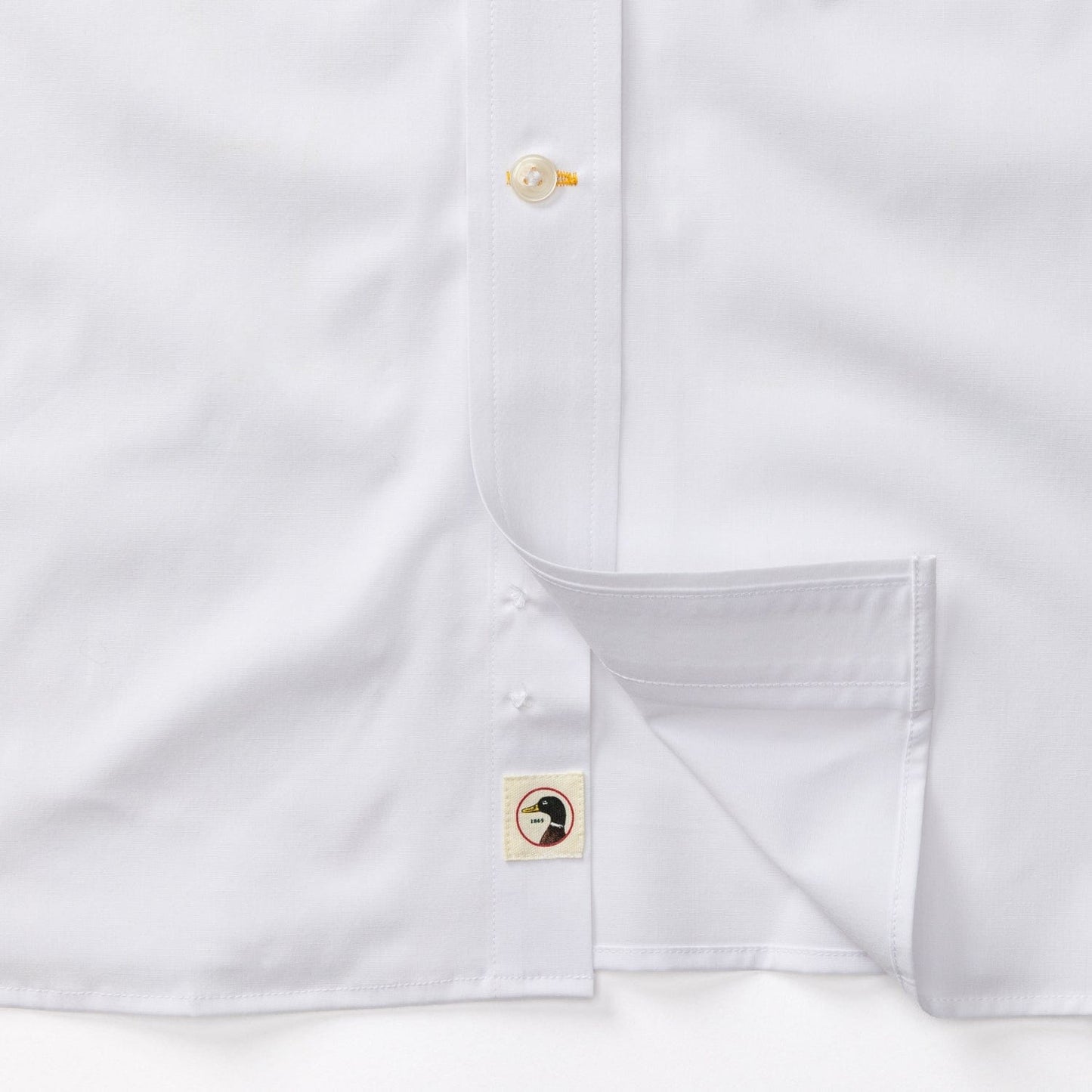 Duck Head Sport Shirts Performance Poplin Sport Shirt- Boyce Solid White