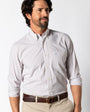 Duck Head Sport Shirts Performance Poplin Sport Shirt - Casey Plaid in Copper Tan