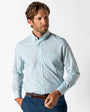 Duck Head Sport Shirts Performance Poplin Sport Shirt - Trent Plaid in Meadowbrook
