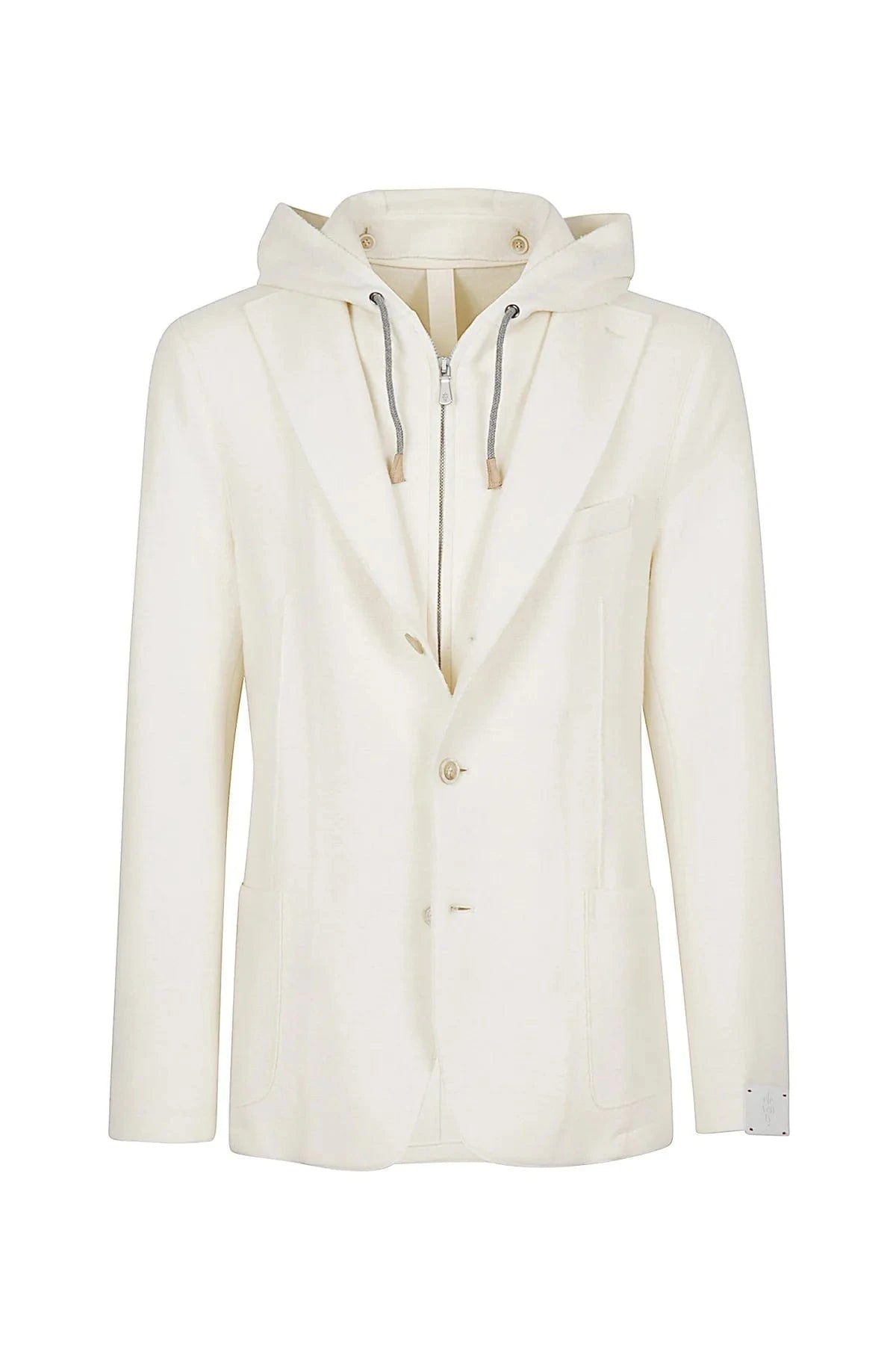 Eleventy Milano Sport Coats Wool Bib Jacket - White