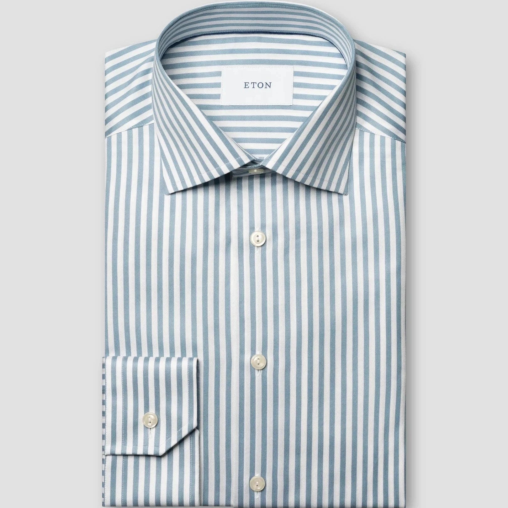 ETON Dress Shirts Blue / 39 Bengal Striped Signature Twill Shirt