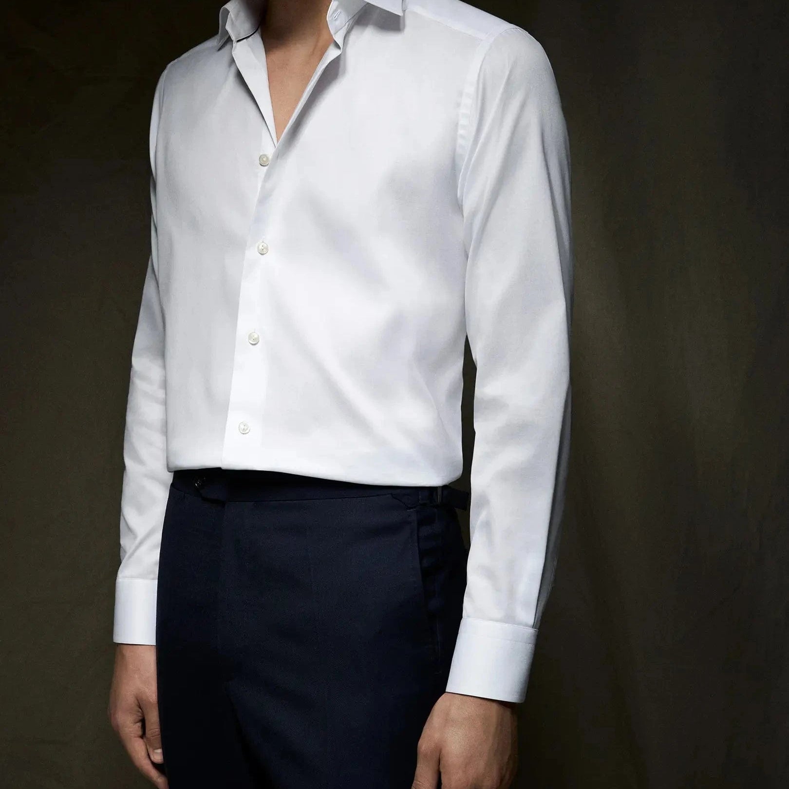 ETON Dress Shirts WHITE / CONT 39 Contemporary White Signature Twill Shirt